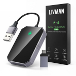 Juhtmevaba carplay adapter iphone ja android telefonidele, LIVMAN BY960M