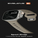 &bdquo;Evelatus Watch 42 / 44 / 45 Sport&ldquo; silikoonist rihm, liivakarva, hall