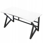 Valge kaasaegne loft arvutilaua suur 120 cm