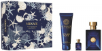 Komplekt Versace Dylan Blue meestele: tualettvesi EDT, 100 ml + du&scaron;igeel, 150 ml + mini tualettvesi, 5 ml