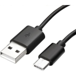 USB-C kaabel Samsung A20E - A40 - A50 - A70 - A80 - USB-C laadimiskaabel Must 1 Meeter Phonillico&reg;