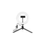 Elight ST6-5 16 cm 10 W LED valgustusr&otilde;ngas koos telefoni hoidikuga + 0,5 m metallstatiiv + BT kaugjuhtimispult