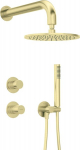 Varjatud Du&scaron;ikomplekt Deante Silia Hexa NHS_R9YK, Brushed gold