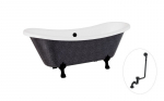 Vann Besco Amelia Glam 190, Graphite+Black, sifooniga &uuml;levooluga Klik-klak Black