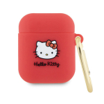 Hello Kitty silikoonist 3D Kitty pea &uuml;mbris AirPods 1/2 - fuksiaroosa
