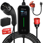 Junsun t&uuml;&uuml;p 2 11KW EV 6-16A 6M laadija Reguleeritav vool EV laadimiskaabel Kolmefaasiline vool
