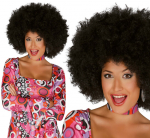Musta afro stiilis parukas naistele