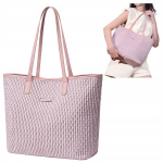 Roosa naiste shopper-kott, moekas, mahukas 15,6 l, veekindel, stiilne naistele ja t&uuml;drukutele. CHANTRIA CB801 Pink.