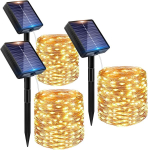 x 12 m 100 LED p&auml;ikeseenergial t&ouml;&ouml;tavat haldjavalgustit, 8 režiimi