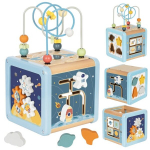 Puidust aktiivsuskuubik TOOKY TOY Cosmos