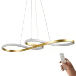 LED rippvalgusti 70x40cm kuldne, puldiga, h&auml;mardatav, muudetav v&auml;rvitemperatuur, kaasaegne disain