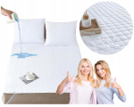 Madratsikaitse kummiga 180x200, veekindel, valge, Čiužinio apsauga su guma 180x200, neper&scaron;lampama, balta