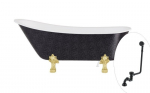 Vann Besco Olaya Glam 160, Graphite+Gold, sifooniga &uuml;levooluga Klik-klak Black