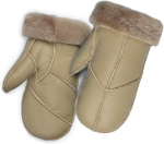 Talvised naiste ehtsa naha kindad Harsidanzar, khaki