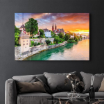 Reprodukcija SPR-1472 &ndash; miesto peizažo sienų meno kūrinys, 72 x 46 cm