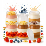 20x 150ml kaanega klaasn&otilde;u magustoitudele