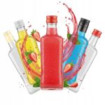 50x klaaspudelid Diva 200ml korgiga