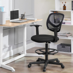Kontoritool, 53.5x56.5x102-120 cm, must