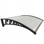 Uksekate Metal-gum, 125x97 cm, must