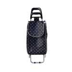 Ratastega ostukott, must