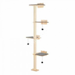 Kraipymo bok&scaron;tas su lentynomis katėms 183,5 cm