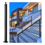 Roostevabast terasest k&auml;sipuudepost, 106,7 x 5 x 5 cm, pulberv&auml;rviga, 136 kg kandev&otilde;ime