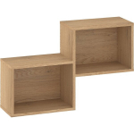 Seinale paigaldatav riiul Meblocross Boss Bos-07, pruun