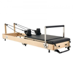 Pilates reformer, kokkupandav puidust Pilatese treeningmasin, 238x68x57 cm