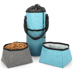 Belle Vous lemmiklooma reisikott 5L kokkupandavate kaussidega &ndash; veekindel Oxfordi kangas, 22.5 x 40 cm, sinine