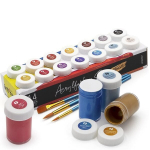 int!rend Metalliline akr&uuml;&uuml;lv&auml;rvide komplekt &ndash; 14 veekindlat v&auml;rvi koos pintslitega