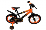 Laste jalgratas Volare Strike 14\", must, Oranje