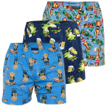 Meeste laiad bokserid, Cornette Classic, puuvillased, sinised, 3 tk.