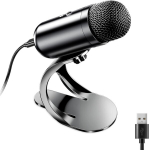 USB-mikrofon arvutile su tylos nupuga koos hoidikuga, Plug & Play, 1 tk