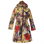 Huppa T&uuml;drukute kevad-s&uuml;gis mantel LUISA, golden flower pattern