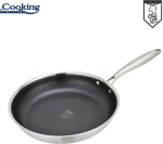 Roostevabast terasest pann, keraamilise kattega 20x4 cm HR-MRK-20T, COOKING BY HEINNER