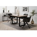 Laiendatav laud Black Red White Denver 80B, pruun