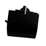 Tualettpaberi hoidja kaanega Benedomo must