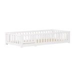 Montessori stiilis lastevoodi 90&times;200 cm t&auml;ispuidust kukkumiskaitsega