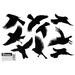 Kleebised lindude peletamiseks Bradas SCARE, 9 tk / 10 lehte