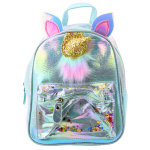 Laste seljakott &uuml;kssarviku motiiviga ja konfettidega, 25 cm, 4.5L, sinine
