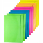 Pappkarbid kummipaelaga Fluo Mix, 10 tk. A4