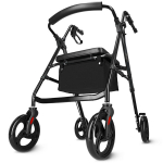 Neljarattaline k&otilde;ndimisabi sarnane k&auml;ru istme ja kotiga (musta v&auml;rvi) &ndash; stabiilne lahendus igap&auml;evaseks liikumiseks