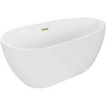 Vann Mexen Eos, 170 x 75 cm, valge + harjatud kuldne &uuml;levool