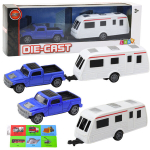 Auto koos haagissuvilaga Die-Cast, sinine