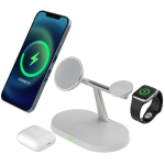 Laadimisjaam 3-in-1, Qi2, &uuml;hilduv MagSafe'iga, valge