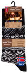 Villased sokid HYGGE Norra mustriga, soojad ja mugavad, unisex 39-42 MUST, 39 - 42