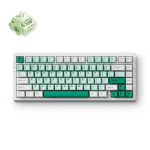 Klaviatuur Mchose G75 Pro Matcha Latte v2, Inglise (US), valge/roheline, juhtmeta