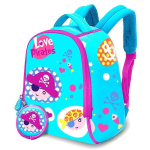 Kids Licensing Love Pirates laste seljakott 25 cm neopreenist + rahakott
