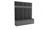 Luton 2 eraldiseisev riidestange &ndash; hall esiku riidekapp 200&times;186&times;40 cm