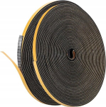 Isekleepuv akna- ja uksetihenduskomplekt must 12x6 mm 2x4 m